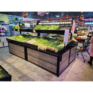 Exhibidor de Promoción para Supermercado, Mesa de Exhibición para Tienda de Abarrotes, Estante de Madera para Frutas y Verduras - Product Image 2