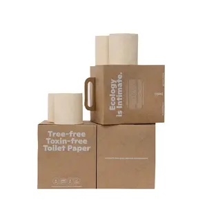 De Goede Rol Wc-Papier Eco-Rol Wc-Papier Rol Eco-Vriendelijke Bamboe Op Maat Gemaakte Bamboe Pulp Toiletpapier Bulk