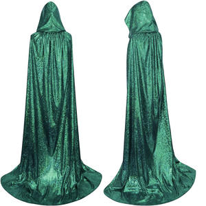 Baige nueva actualización Unisex vampiro carnaval <span class=keywords><strong>capa</strong></span> brillante carnaval rendimiento desgaste disfraz Halloween bruja <span class=keywords><strong>capa</strong></span> para Mujeres Hombres - Product Image 5