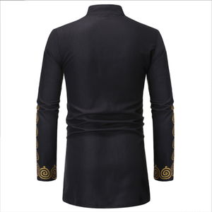 <span class=keywords><strong>Top</strong></span> <span class=keywords><strong>Coat</strong></span> da uomo con stampa in oro caldo a maniche lunghe da uomo - Product Image 5