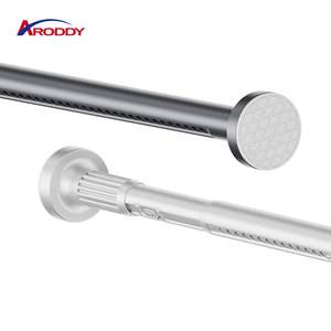 ARODDY <span class=keywords><strong>Tringle</strong></span> à <span class=keywords><strong>rideau</strong></span> en acier de qualité supérieure, sans dommages, 28 mm, 39,4-157,5 pouces, pour chambre d'hôtes - Product Image 1