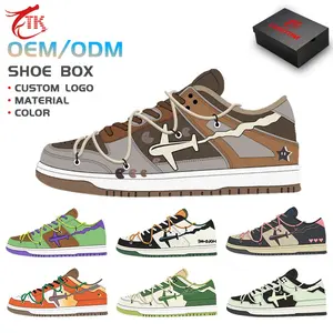 High Quality Brand Customized Low Top Mens Basketball Shoes Sneakers Genuine Leather
