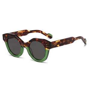 Ojo de gato mujer estilo gafas de sol lente redonda vintage tamaño grande moda gafas de sol de lujo - Product Image 3