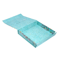 Boîte cadeau écologique en carton rigide pliable avec logo personnalisé, taille personnalisée, avec laminage mat pour vêtements, chaussures, écharpes