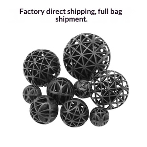 Boules bio sans coton / avec coton, grandes boules bio en PP, boules bactériennes, média filtrant bio pour aquarium, filtration biochimique - Product Image 2