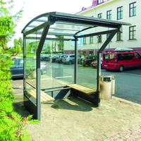 Abri d'attente pour bus, fournisseur chinois, vente en gros, abri de bus extérieur écologique