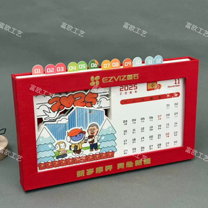 Promotional Custom Dask Calendar for Advertising Use with Tab Sheet