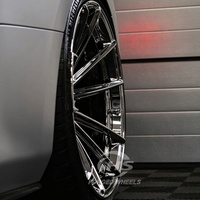 Jantes forgées HS 1 pièce triple chrome concave profond 5x114.3 5x120 5x112 18 19 20 21 22 pouces en alliage 6061-T6 pour BMW Audi Benz Mustang