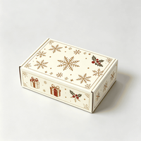Cajas de Regalo Navideñas de Cartón de Alta Calidad con Diseño Portátil, Grabado en Relieve, Embalaje Ecológico y Reciclable