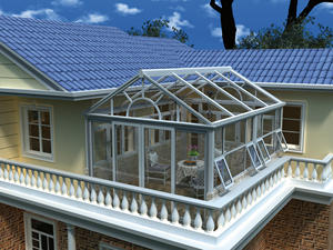 Véranda solaire professionnelle en verre trempé triangulaire pour extérieur, double vitrage trempé, verre Low-E, alimentée à l'énergie solaire - Product Image 4