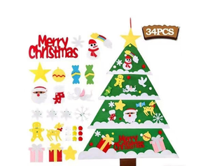 Árbol de Navidad de tela de fieltro DIY, decoración de Navidad de fieltro, árbol de Navidad de fieltro tridimensional - Product Image 4