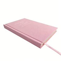 Carnet à couverture rigide en cuir PU de qualité supérieure, mignon, avec logo personnalisé imprimé et pages en papier épais pour le bureau et l'école