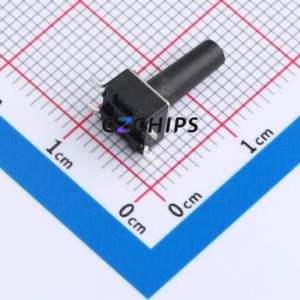 TS-1102S-C-S-B Tactile Switch SMD-4P,6x6mm Switch Single Pole Single Throw Round Button 2.6N Vertical Mount - Product Image 2