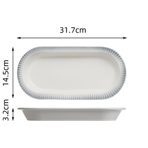 Ensemble <span class=keywords><strong>de</strong></span> <span class=keywords><strong>vaisselle</strong></span> moderne en céramique <span class=keywords><strong>gris</strong></span> dégradé pour salle à manger, restaurant, hôtel, mariage ou usage domestique - Product Image 6
