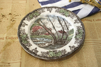Juego de Vajilla de Porcelana Esmaltada Pintada a Mano, Minimalista, Ecológica, de Alta Calidad, Apta para Contacto con Alimentos, Estilo Jazz, Venta al Por Mayor