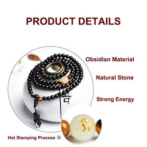 Dekorasi Zodiak Mata Harimau Obsidian Hitam Alami dengan Batu Fluoresen Biru - Dekorasi Rumah Spiritual Pribadi - Product Image 3