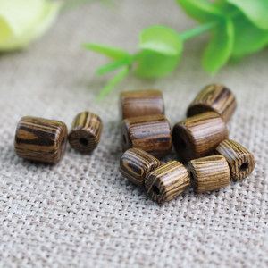 Cuentas de madera de ala de pollo de 6-8 mm, rectangulares, sueltas, para hacer pulseras, uso en templos religiosos - Product Image 3