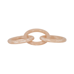 Scultura decorativa in poliresina con anelli interconnessi per la decorazione di casa, bagno, soggiorno, ufficio e scaffali. - Product Image 6