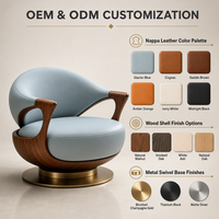 Fauteuil individuel moderne de loisirs, design minimaliste italien en noyer noir, chaise Ingot de luxe léger, réglable pour salons