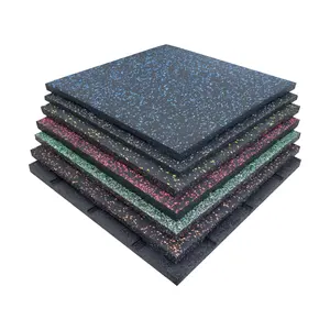 Riduzione del rumore del tappetino in gomma sportiva durevole per pavimenti in gomma per palestra o aree commerciali