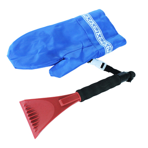 Tùy chỉnh Frost-proof xe làm sạch tuyết Xẻng cầm tay làm sạch công cụ xe <span class=keywords><strong>Ice</strong></span> scraper với MITT - Product Image 5