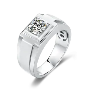Gioielli eternità Moissanite di alta qualità anello in argento 925 Design 1ct anello di fidanzamento con Moissanite da uomo
