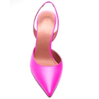 Us Plus Taille 12 13 14 Femmes Chaussures Femmes Sangle Arrière Talons Couleur Fuchsia Rose Pompes