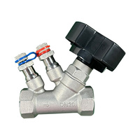 Vanne de régulation à connexion filetée Navarch à installation facile pour conduites d'eau, manuelle, en acier inoxydable 304, vanne d'équilibrage OEM