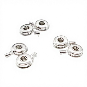 3,5 mm <span class=keywords><strong>ECG</strong></span> vrouwelijke gesp met aansluitingen Koperen metalen drukknopen Elektrodeknoppen Drukknopen Medische connectoren Power 1P-adapter - Product Image 4