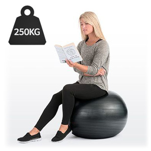 Balle d'exercice de yoga de logo personnalisé 55cm balle d'entraînement de stabilité de grossesse 700g Fitness Anti Burst Swiss Balance Home Gym Ball Chair - Product Image 3