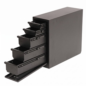 Steel powder coat black toolbox with <b>drawers</b> - Product Image 3