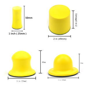 Oem/ODM hỗ trợ cao-bền 10mm vừa mài mòn bọt linh hoạt PU tay chà nhám khối Pad móc vòng lặp - Product Image 2