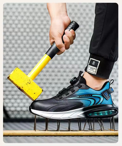 Botas de trabajo resistentes al desgaste para obras de construcción, ropa de trabajo, zapatos deportivos impermeables y antideslizantes para senderismo para hombres - Product Image 3