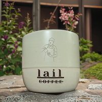 Tasses en céramique avec logo personnalisé 100ml 180ml 230ml Tasses à expresso et cappuccino sans poignée pour café et thé