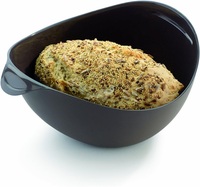 Machine à pain en silicone résistant à la chaleur bol à pain micro-ondes poêle à pain Cloche boulanger légumes vapeur four rôtissoire