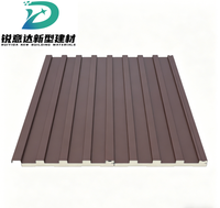 Panneau sandwich en polyuréthane imperméable de type Grande Muraille, isolation thermique pour mur d'atelier