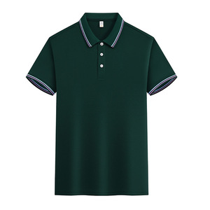 Polo personnalisé bleu marine en polyester respirant à séchage rapide, uniforme de travail, chemise publicitaire avec logo imprimé - Product Image 2