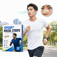 Bandes nasales dilatatoires parfumées à la lavande pour le sport, personnalisables selon le teint de la peau, 50 unités, performance OEM, anti-ronflement avancé
