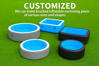 Nouvelle piscine gonflable durable pour enfants et adultes, personnalisée, portable, en tissu Drop Stitch DWF, grande piscine gonflable pour l'extérieur