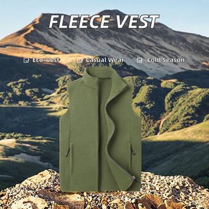 Chaleco de Cuero Casual para Hombre, para Exteriores, Otoño, Ecológico, con Múltiples Bolsillos, Ropa de Trabajo, con Servicio OEM - Product Image 2