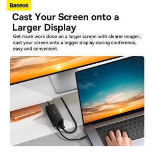 Pour <span class=keywords><strong>baseus</strong></span> GaN5 Pro <span class=keywords><strong>chargeur</strong></span> rapide de bureau 1U + 2C + HDMI 67W avec cordon d'alimentation de 1.5m prise de charge multi-ports - Product Image 3