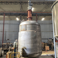 Cuve de mélange 5000L en acier inoxydable 316 pour ligne de production de colle thermofusible, réacteur tubulaire haute pression et haute température avec moteur et pompe