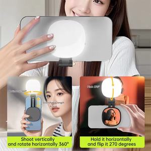 Lampe à selfie magnétique K04, lumière d'appoint pour téléphone rotative à 360°, 3 températures de couleur réglables (2500K-8000K), lampe LED portable - Product Image 4