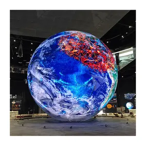 Globe-LED-Bildschirm 1 m Durchmesser Led-Sphärenschirm Anzeige der Erdenform Led-Sphäre für Displays