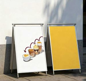 Expositor Publicitario de Doble Cara en Forma de A, Soporte de Pie para Póster, Letrero Práctico, Cartel de Acero Inoxidable - Product Image 6