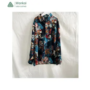 CwanCkai pacchetto di fabbrica di alta qualità balle di vestiti usati per le donne, prezzo a buon mercato cotone confortevole balla usata camicetta Vintage corea
