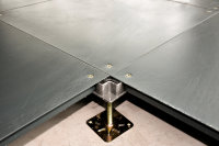 Plancher surélevé antistatique en acier OA Lingding moderne, 600/500 mm, finition brute, pour bureaux et bâtiments métalliques, résistant au feu
