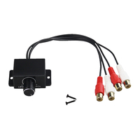 Amplificador de Audio Universal RCA para coche, altavoz con Control remoto de volumen, bajo/ganancia, Mando de nivel