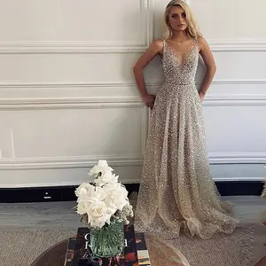 Vestido de talla grande con diamantes tachonados para mujer, vestido de graduación de talla grande, informal, a la moda, 2021