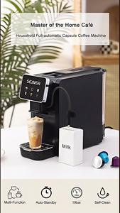 เครื่องชงกาแฟแคปซูลอเนกประสงค์ 4-in-1 ระดับพรีเมียม แรงดัน 19 บาร์ สำหรับสำนักงานและครัวเรือน ขนาดกะทัดรัด ใช้งานง่ายเพียงปุ่มเดียว ทำความสะอาดง่าย รุ่น Ult - Product Image 6